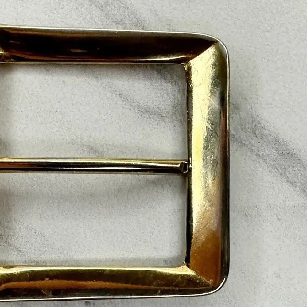 Gold Tone Simple Basic Belt Buckle
